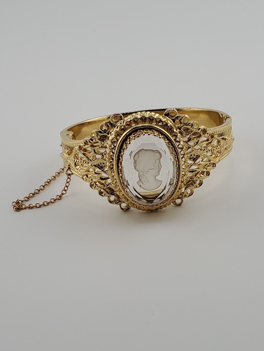 Whiting & Davis Intaglio Cameo Bracelet
